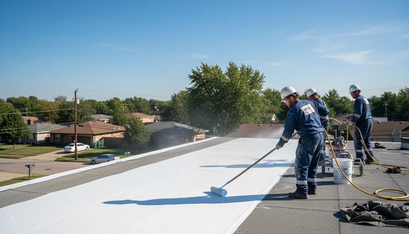 Commercial roof coating in Roundup, MT near me